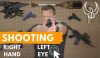 Chris Sajnog teaches techniques for shooting with the dominant left eye and right hand.